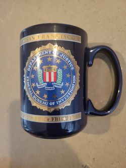 department of justice FBI coffee mug