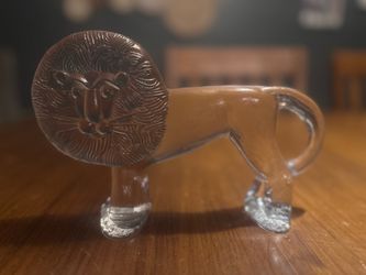 Kosta Boda Glass Lion 10”