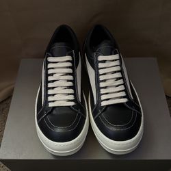 Black Rick Owen’s Vintage Leather Sneaker (Sz 42)