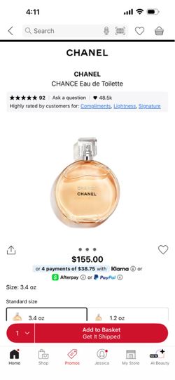 New channel perfume