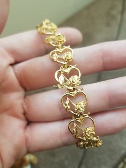 Gold plated bracelet