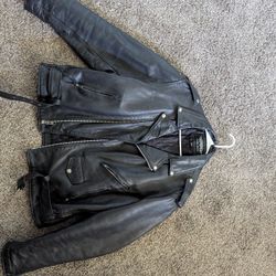 Leather Jacket Men's large