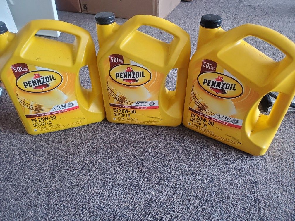 20W-50 Motor Oil $20 each