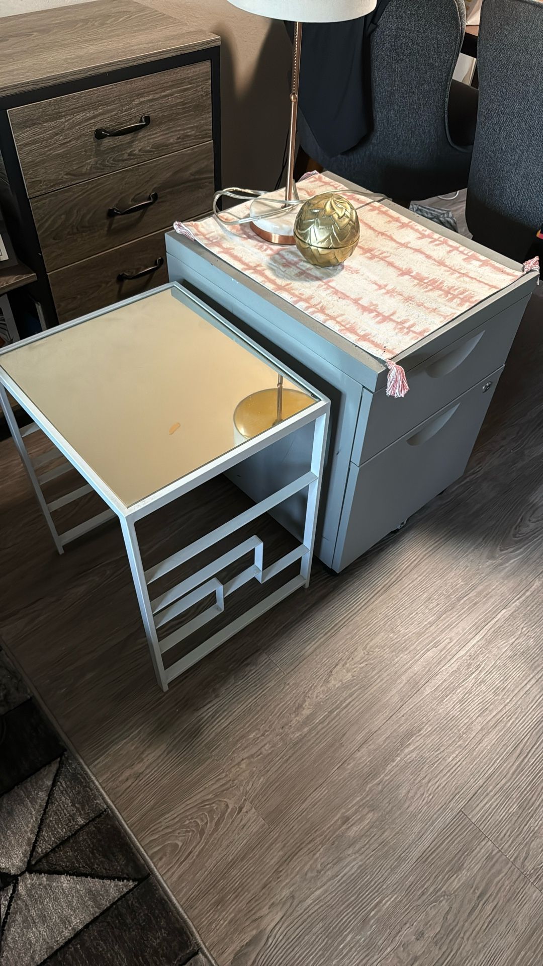 Side table And Filing Cabinet