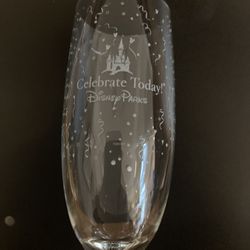 Disney Parks Champagne Flute Glass