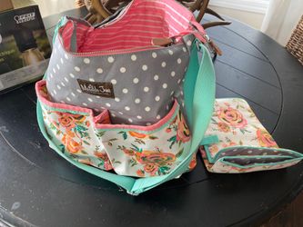 Matilda Jane diaper bag and changing pad