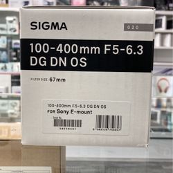 Sigma 100-400mm F5-6.3 For Sony⭐️Sale! Ends 9/29!