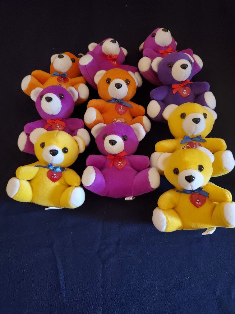 Ten Mini Teddy Bears