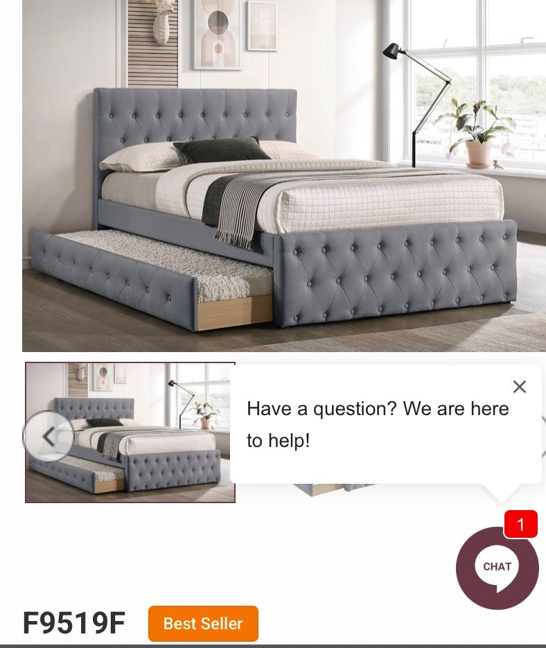 👉🏽👉 Full/Twin Trundle New Beds With Both Mattresses Included