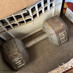 40 lb Hex Dumbbell (Single) 