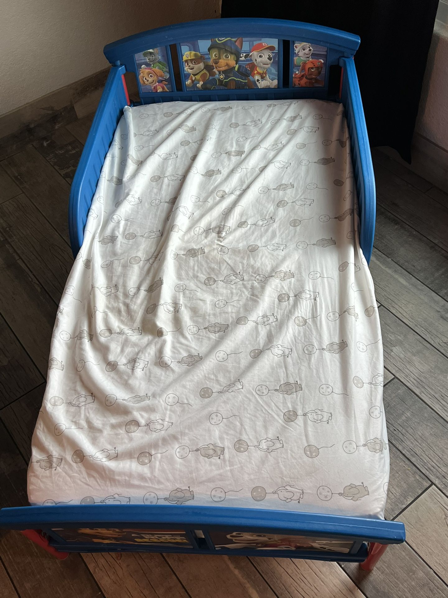 Paw Patrol Toddler Bed W/ Mattress