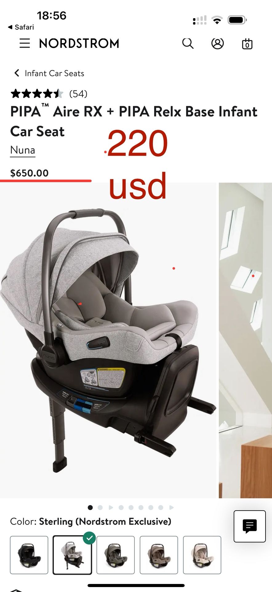 Car Seat Bugaboo with ISO Fix System