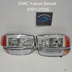 GMC Yukon Denali 2001-2006 Headlights 