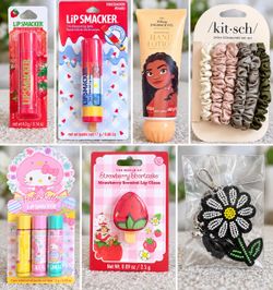 Lip Smacker, Kitsch, and Disney Princess Beauty and Accessory Lot