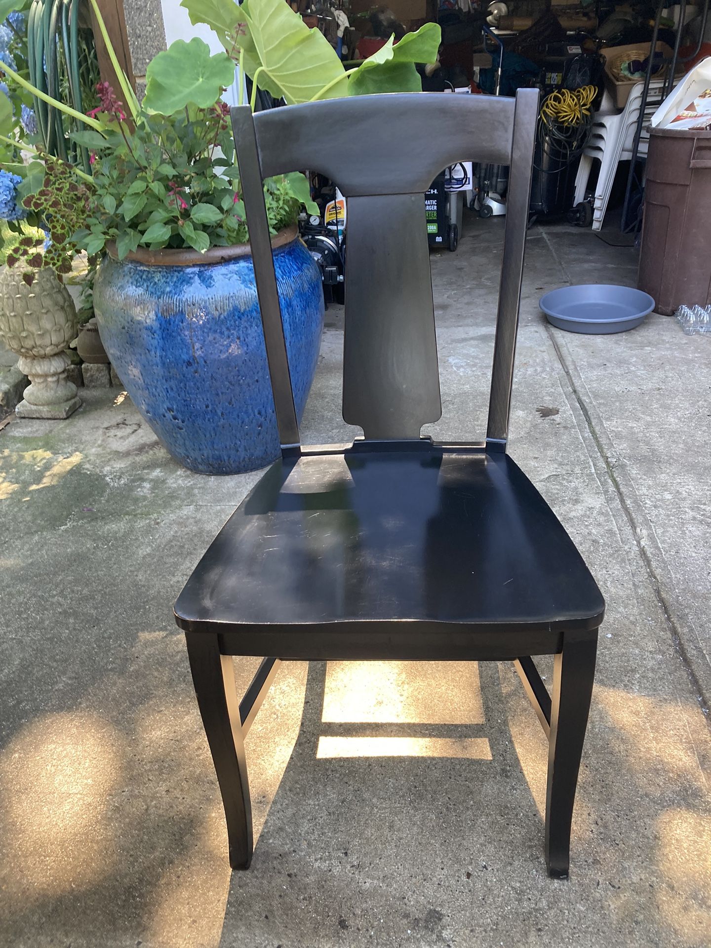 Hardwood paint black