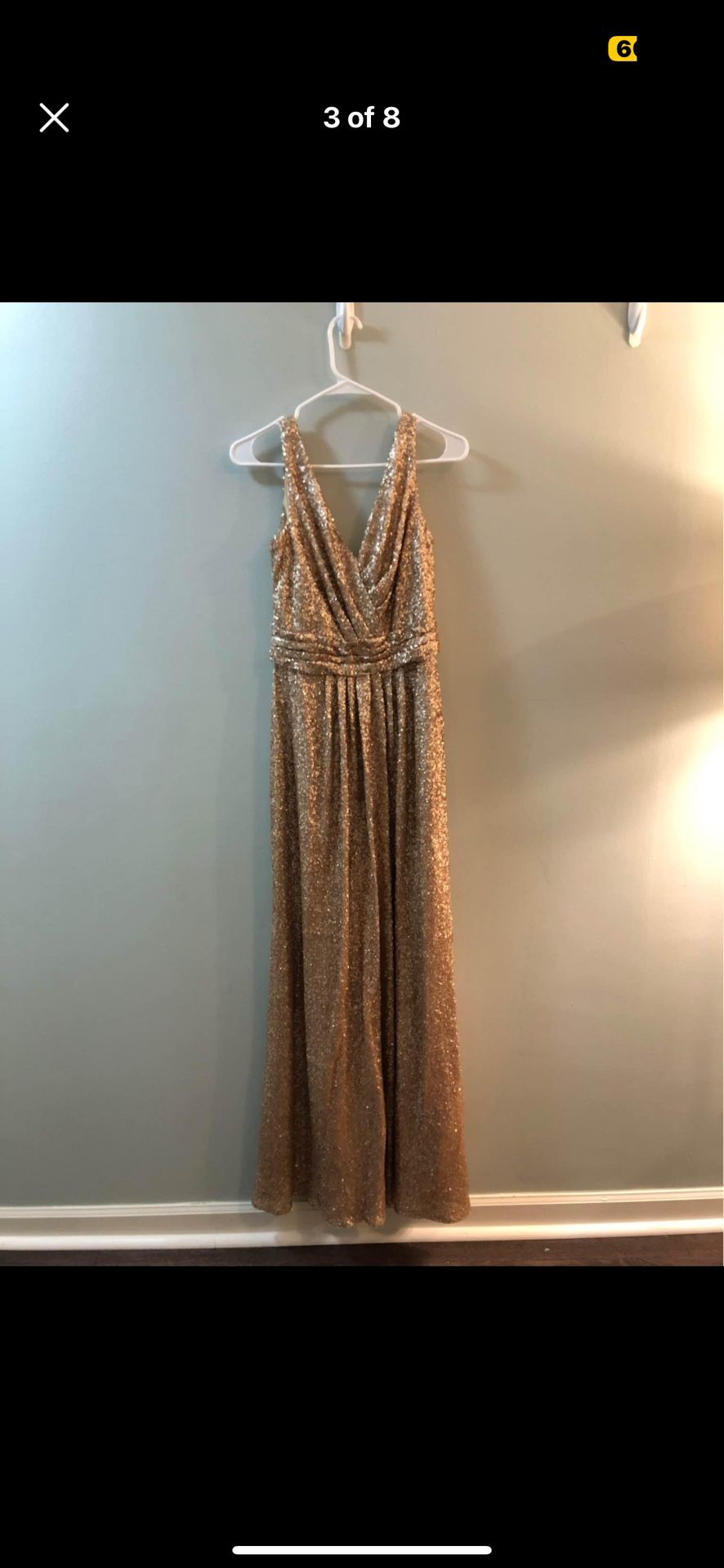 Gold Sequin Dress