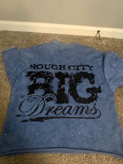 blue graphic tee