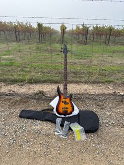 4-String Electric Bass Guitar with Gig Bag
