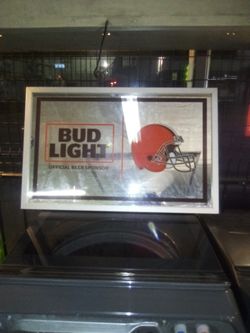 Browns Bud Light Mirror