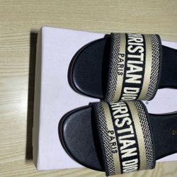 DIOR Sandals Black Size 7