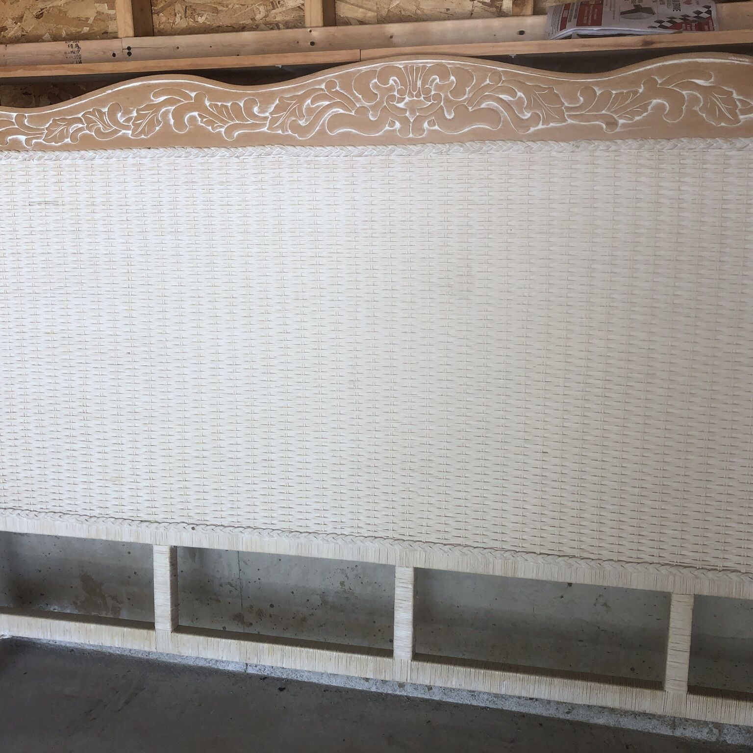 Pier One King Wicker Head Board Only