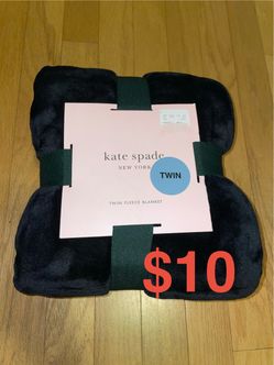 Kate Spade Twin Fleece Blanket Brand New. For Pickup In Carrollwood. Cash Only
