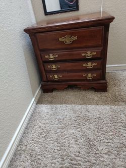 Side table with two drawer