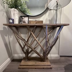 Wood Entry Table