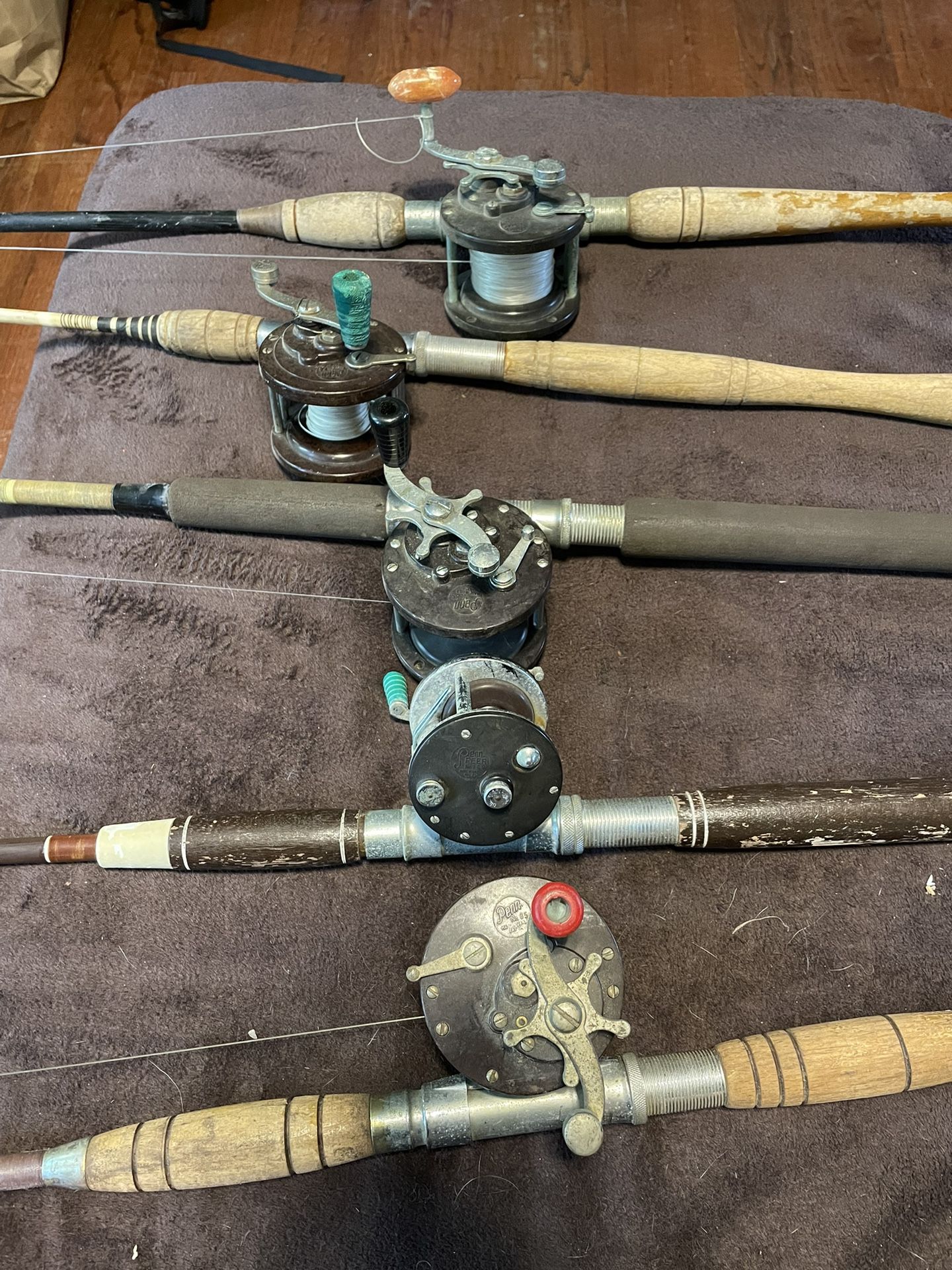 Penn reel lot with rods