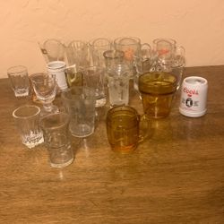 Vintage SHOT GLASSES, My Collection from International Travels.         24 Total