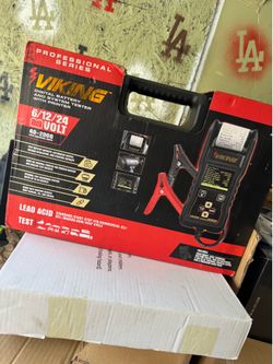 VIKING 6/12/24V Digital Battery and System Tester with Printer
