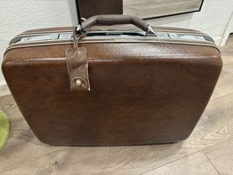 Vintage Samsonite Brown Leather Briefcase