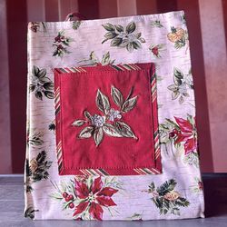 Longaberger Collectible Holiday Tote Bag 