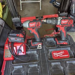 Impact Driver/1/2 Hammer Drill/Charger/M18red Lithium XC5. 0 Battery 