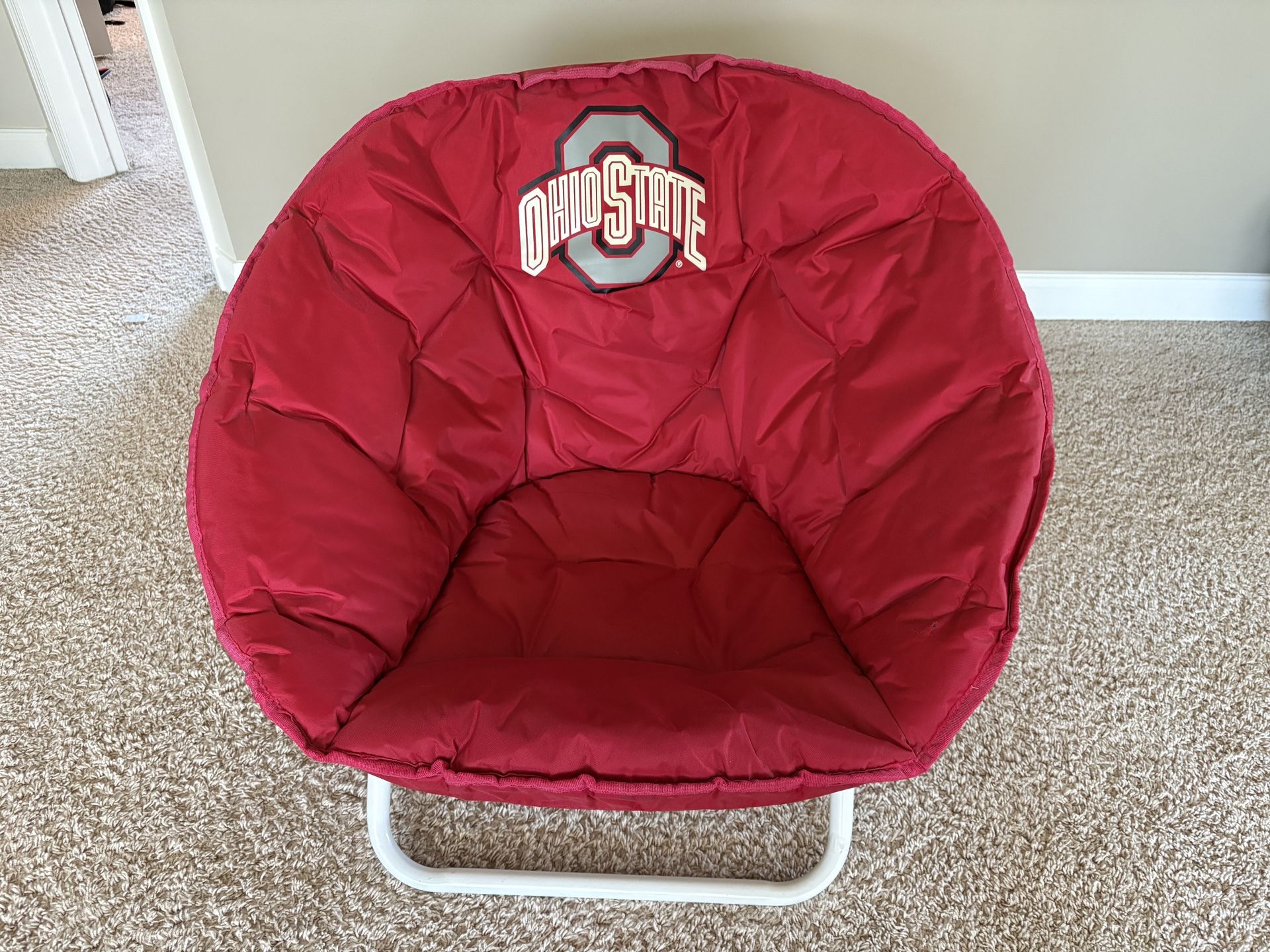 Ohio State buckeyes Folding Padded Circle Chair