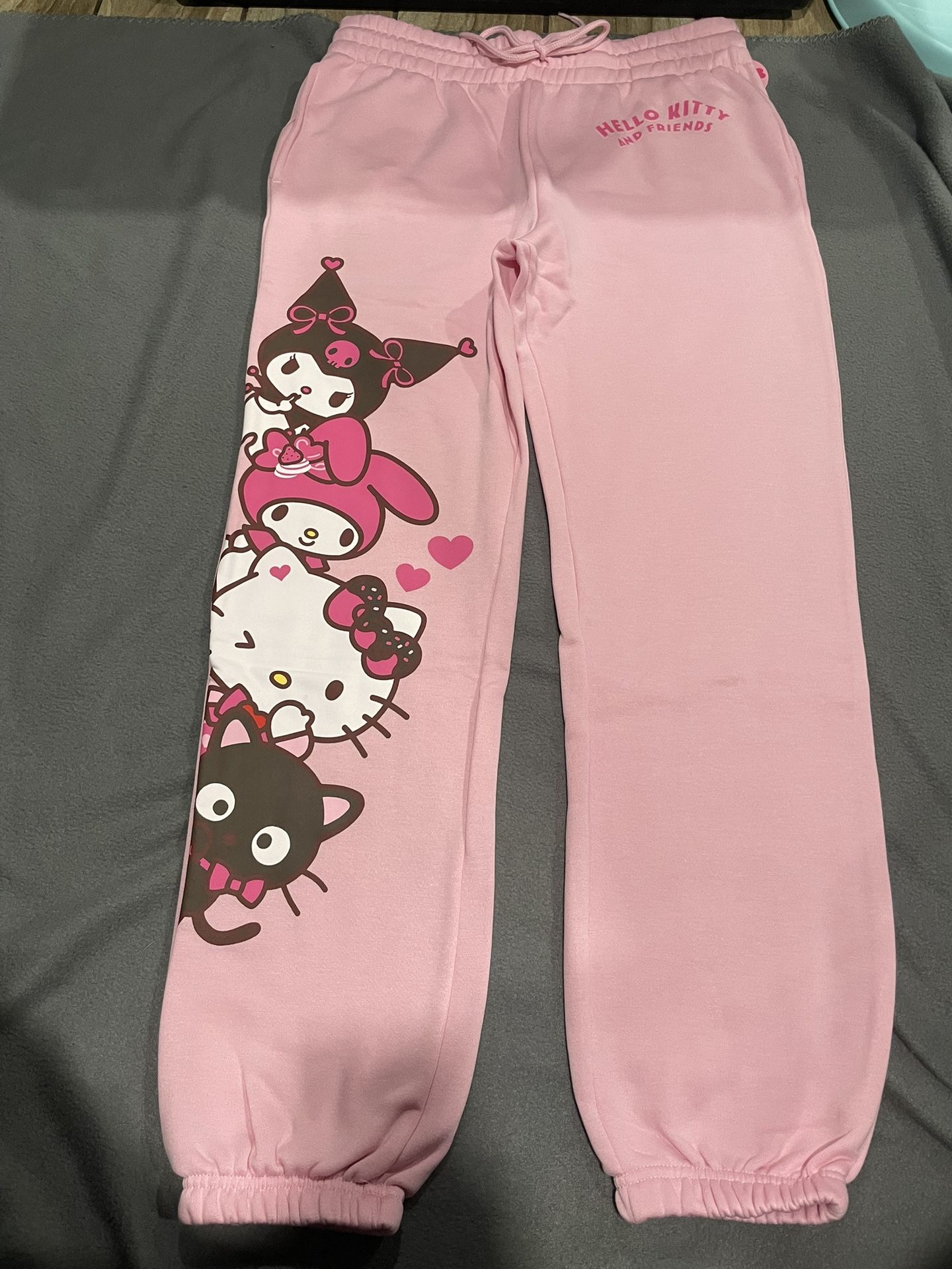 Hello Kitty and Friends Graphic Jogger Pants, Women's (M) 8-10 NWT