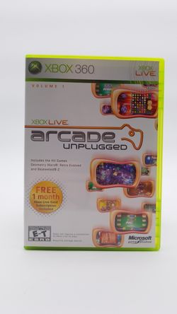 Xbox Live 360 Live Arcade Unplugged Volume 1 with Manuals A12