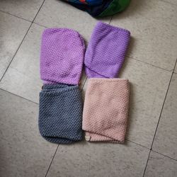 Four Terrycloth Hair Towels