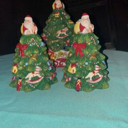 Christmas Salt And Pepper N Napkin Holder