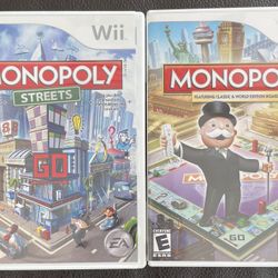 Monopoly Streets And Monopoly Wii Games