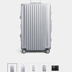 MVST Carry On Suitcase Space Aluminum Silver, New