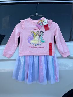 Girl’s Dress Size: 6 - Pink Brand New, Disney Princess: “Girls Will Change The World”. ONLY: $10 !!