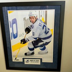 Martin St. Louis autographed frame