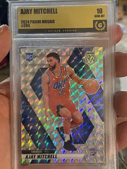 2024 Mosaic Ajay Mitchell Rookie Gem Mint 10 ~ OKC