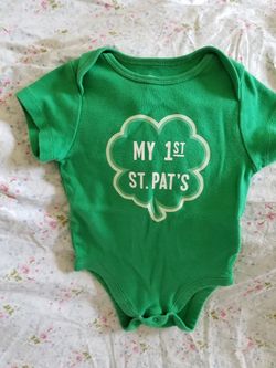 Baby "my first St. Pats" day 6 to 12 months