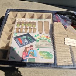 seeding tray/seed starer tray 100pcs with label and tools