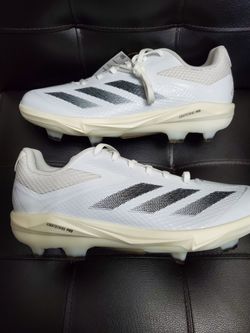 Adidas Adizero Electric TPU Baseball Creats White IF8491 Men's Size 10 1/2 
