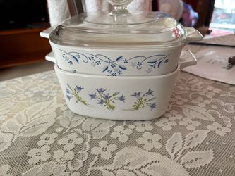 Corningware blue cornflower casserole dish