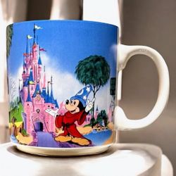 Vintage 1992 Euro Disney Opening Mug Mickey Mouse Castle Commemorative Japan