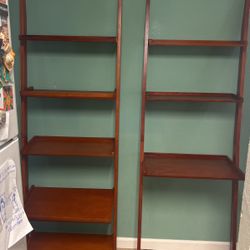 Wooden Ladder Desk And Book Shelf
